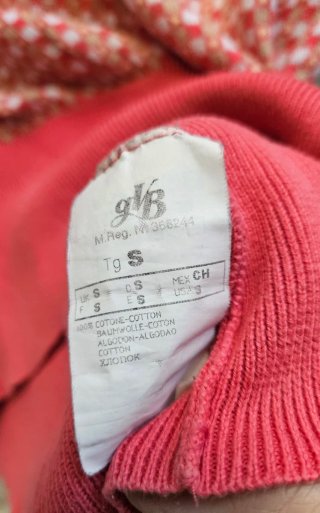 Jersey vintage Caractère naranja y rosa