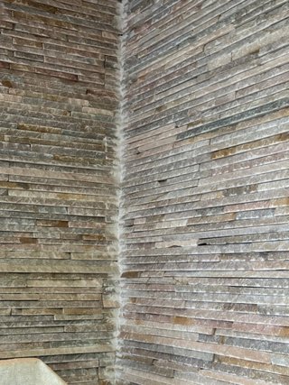 Pared de piedra natural