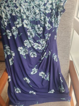 Vestido Antea floral azul talla 50