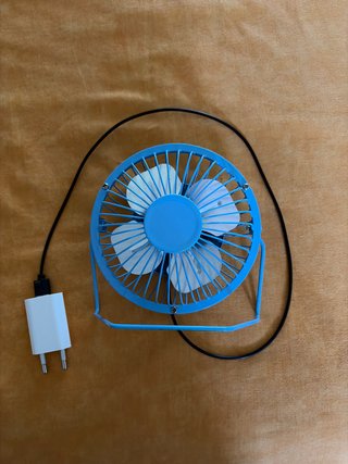 Mini ventilador USB con adaptador