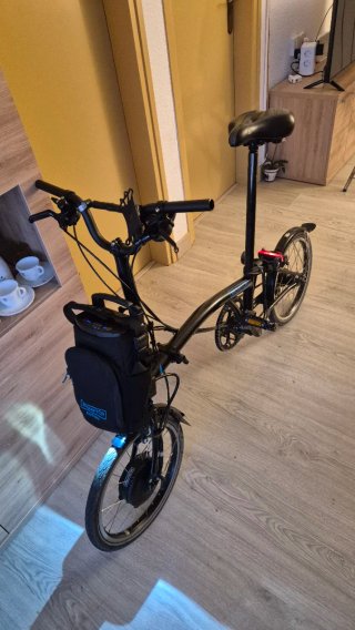 Brompton Eléctrica Plegable C Line