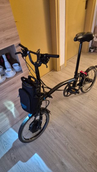 Brompton Eléctrica Plegable C Line