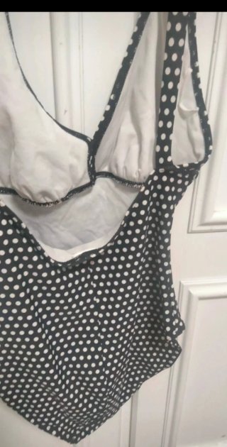 Bañador lunares negro y blanco