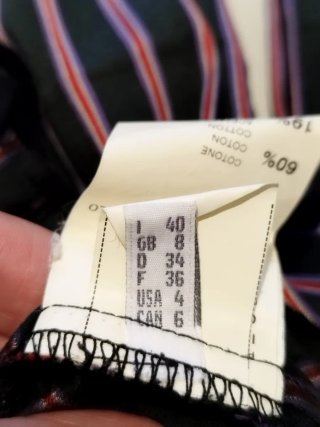 Camicia body Pinko righe colletto bianco