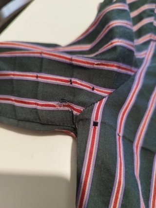 Camicia body Pinko righe colletto bianco