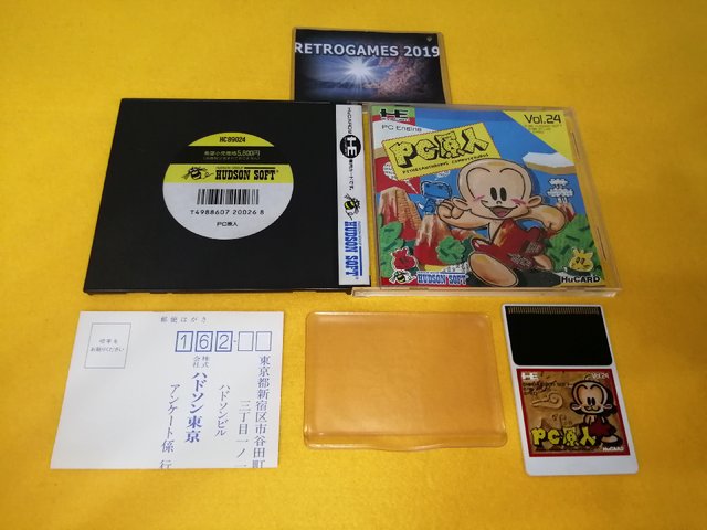PC GENJIN / PC KID NEC PC Engine Hu-Card REG CARD