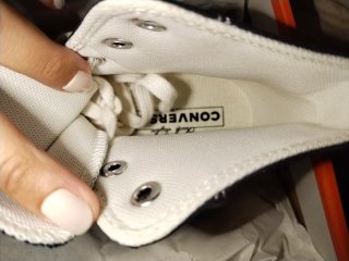 Converse cuña interna negras talla 39