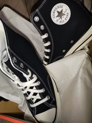 Converse cuña interna negras talla 39