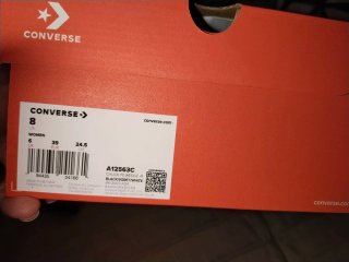 Converse cuña interna negras talla 39