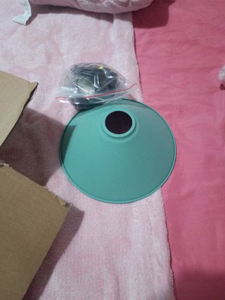 Lámpara de techo verde y negra