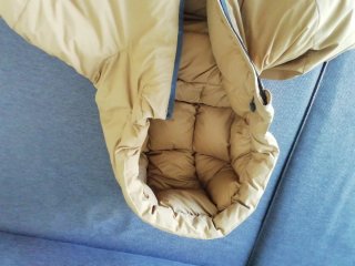 Anorak plumífero marrón