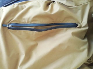 Anorak plumífero marrón