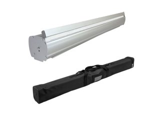 2 unidades Roller expositores aluminio con bolsa.