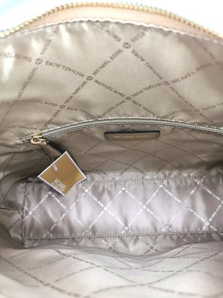 Bolso Michael Kors Hobo Merritt Beige