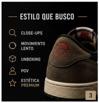 Busco creador de contenido Sneakers / TikTok