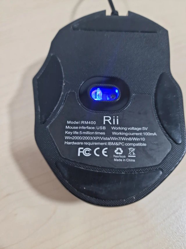 Mouse Gaming Rii RM400 LED Retroilluminato