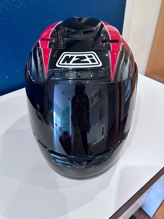 Casco NZI Negro y Rosa