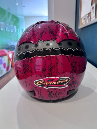 Casco NZI Negro y Rosa