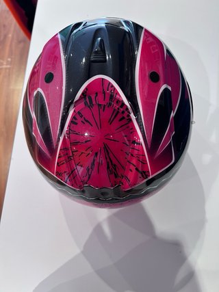 Casco NZI Negro y Rosa