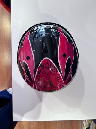 Casco NZI Negro y Rosa