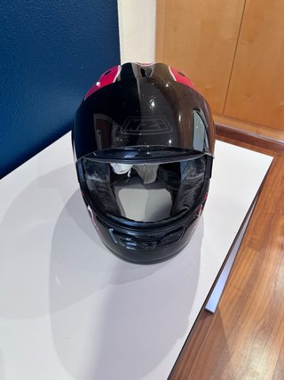 Casco NZI Negro y Rosa