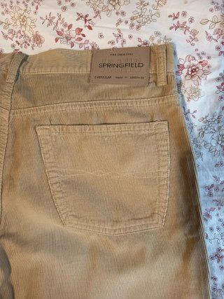 Pantalón Springfield Beige Corduroy