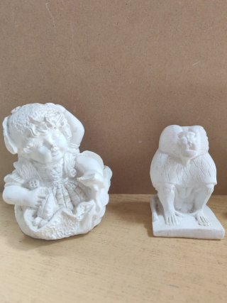 Figuras de escayola decorativas