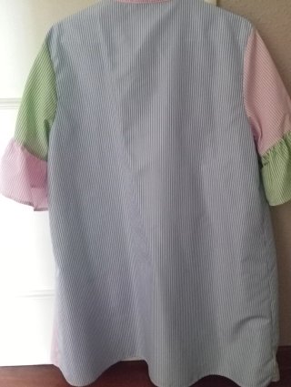 Vestido rayas volantes