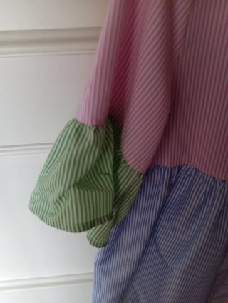 Vestido rayas volantes