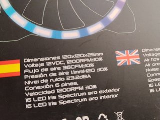 Pack de 2 Ventiladores Talius Iris Spectrum ARGB