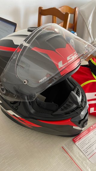 Casco LS2 Integral Negro/Rojo