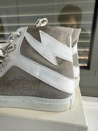 Zadig & Voltaire T.41 Piel y Tejido Reflectante (7