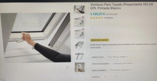 Ventana para tejado con persiana solar Velux