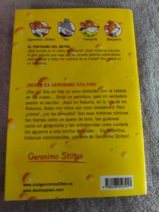 Libro de Gerónimo Stilton El Fantasma Del Metro