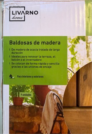 Baldosas de madera acacia Livarno Home