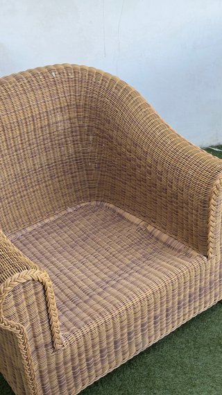 Conjunto ratán sintético 2 sillones, mesa  y sofá