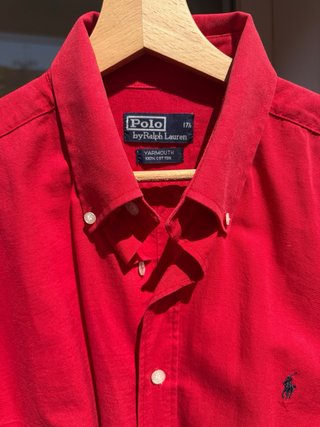 Camisa hombre Polo Ralph Lauren Roja 17 1/2