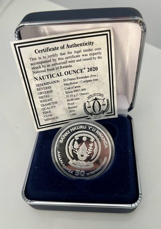 Plata. Ruanda 2020. 50 Francos