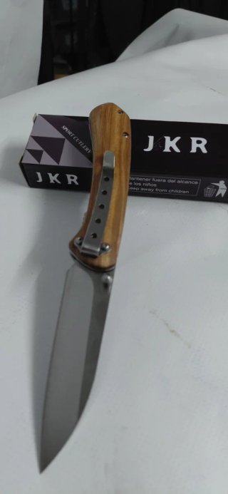 Navaja de trabajo madera de cebrano