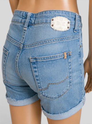 Shorts Vaqueros Rotos Bershka Talla S