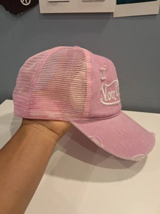 Gorra Von Dutch Rosa Desgastada