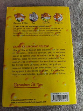 Libro de Geronimo Stilton El Misterio Del Tesoro