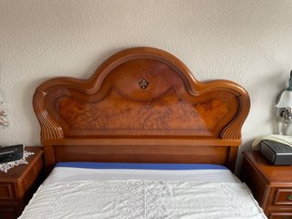 Conjunto Cama y Mesillas Madera