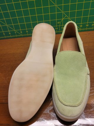 Zapatos Gaimo Ante Verde Talla 38.5