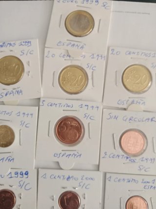 S/C .14 Monedas Euro España 1999 y más.