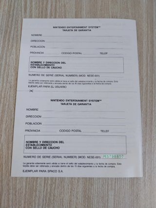 MANUAL CONSOLA NINTENDO NES ESPAÑOL