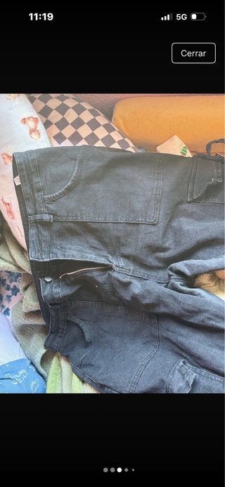 Pantalones cargo negros