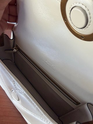 Borsa Pinko Love Bag Bianco Sfumato