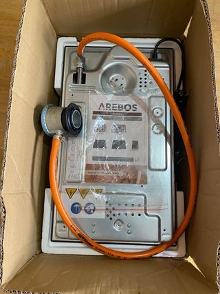 Placa de gas 2 fuegos AREBO