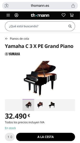 Piano de Cola Yamaha C3